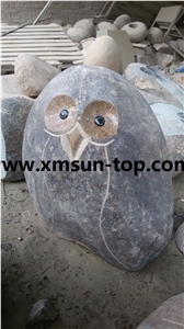 Animal Stone Sculpture/Stone Owl /China Handcarved Sculpture/Stone Carving/Granite Engraving