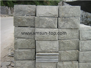 Green Quartzite Mushroom Stone/Mushroom Stone Wall Tiles/Buliding Stone/Green Quartzite Mushroom Stone Panel for Wall Cladding