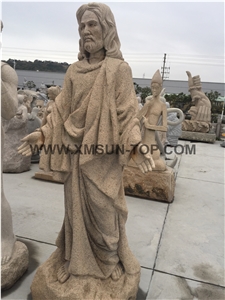 Human Sculptures/Garden Sculptures/Statues/Handcarved Sculptures/Western Statues/Landscape Sculptures/Yellow Granite Sculpture/Stone Carving&Engraving/Figure Sculptures/Exterior Decoration
