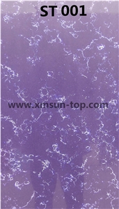 Lilac Artificial Quartz Stone Tile & Slab/Purple Engineered Quartz Stones/Manmade Stone/Cut to Size/Engineered Tiles/Floor & Wall Covering/Polished Surface/Decoration