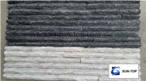 White Quartzite Peak Shape Cultured Stone/White Quartzite Wall Cladding Stone/ Stacked Stone Veneer/ White Quartzite Stacked Stone Peak Shape/White Peak Stone Culture Ledge Stone Wall Cladding