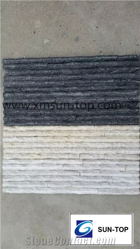 White Quartzite Peak Shape Cultured Stone/White Quartzite Wall Cladding Stone/ Stacked Stone Veneer/ White Quartzite Stacked Stone Peak Shape/White Peak Stone Culture Ledge Stone Wall Cladding