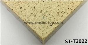 Yellow Rust Artificial Quartz Stone Slab/Multicolor Particle Engineered Quartz Stone/Floor & Wall Tile/Wall Covering/Floor Covering/Polished Surface
