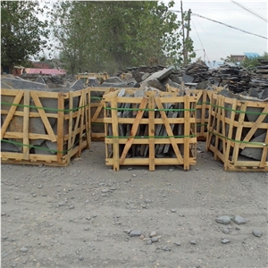 Dark Gray Slate Blocks from China, China Grey Slate