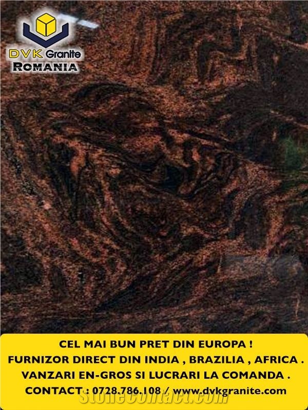 Multicolor Red Granite Slabs