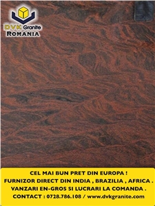 Multicolor Red Granite Slabs