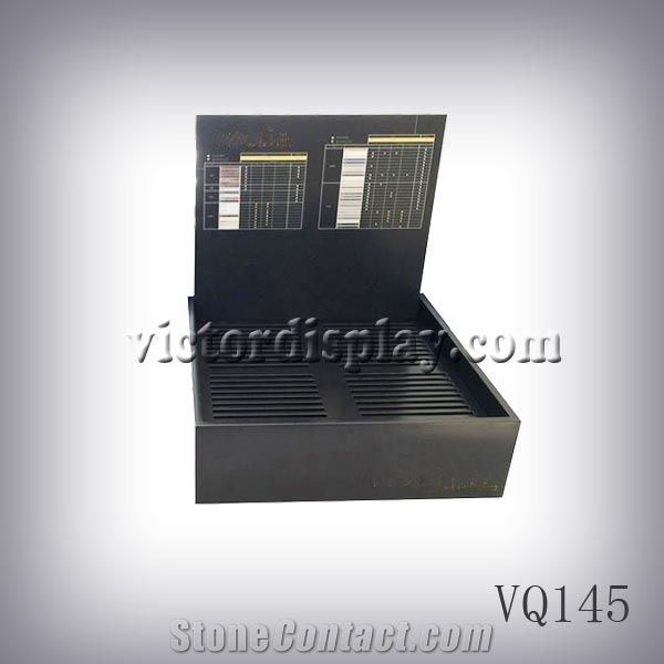 Countertop Metal Rack Displaying Stone, Quartz, Marble and Granite