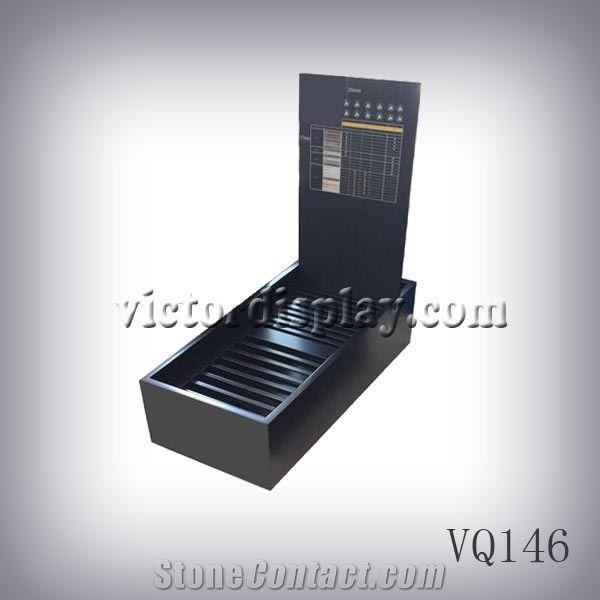 Countertop Metal Rack Displaying Stone, Quartz, Marble and Granite