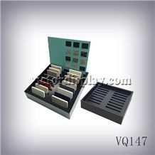 Countertop Metal Rack Displaying Stone, Quartz, Marble and Granite