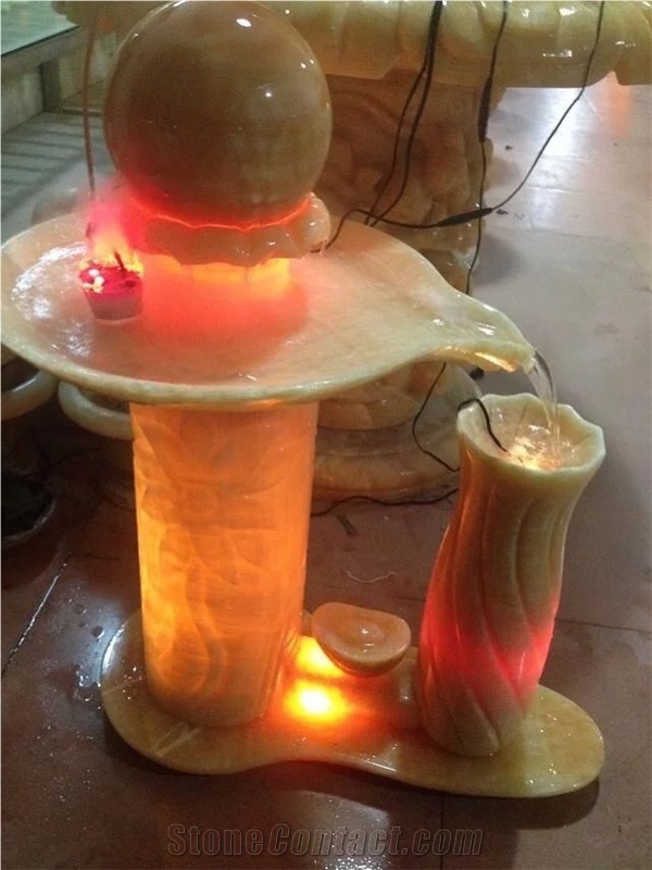 Ball Fountains,Onyx Stone Fountains