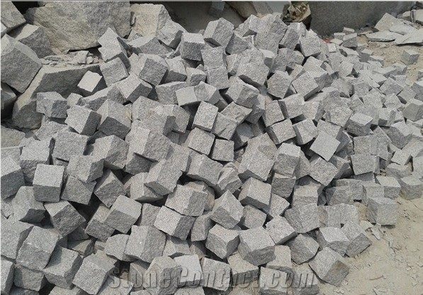 G603 Granite Cobble (G603 Granite Paving Stone, G603 Cube Stone)
