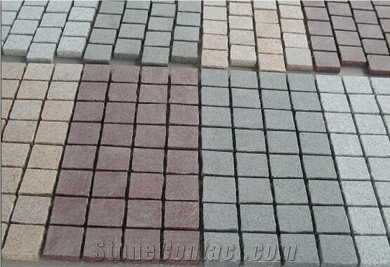 Granite Paving Stone, Multicolor Granite Pavers