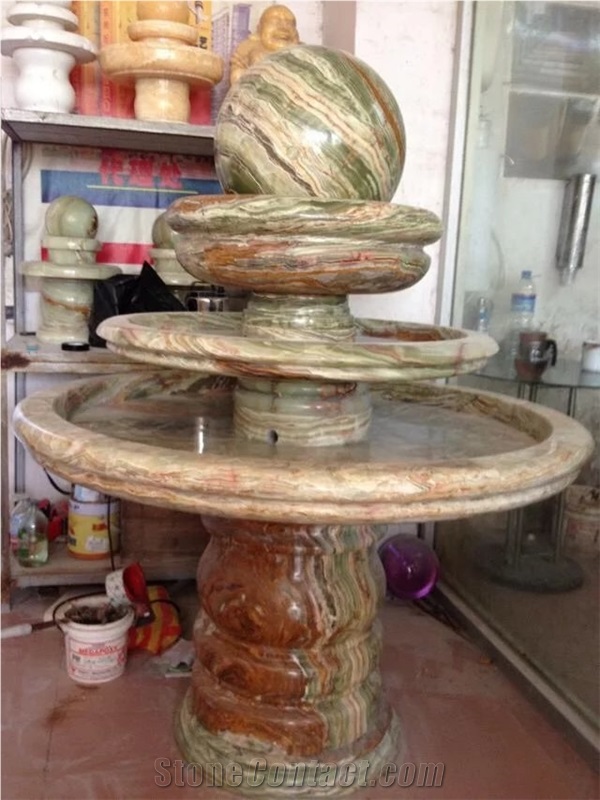 Green Onyx Fountains Garden Fountains