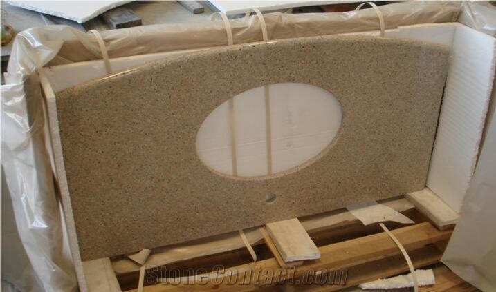 High Quality Customized Natural Stone Bath Countertops with G682 Granite