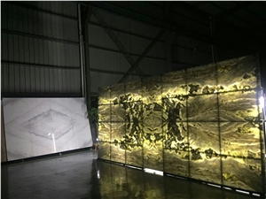 Light Transmission Onyx Slabs & Tiles for Wall Decoration Light Transmission Onyx Slabs & Tiles for Wall Decoration