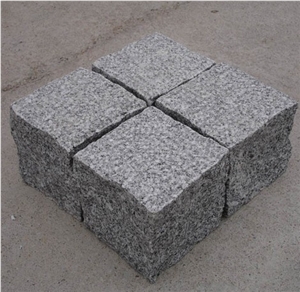 Natural Grey Granite G603 Cube Stone/Cobble/Paving Stone from China