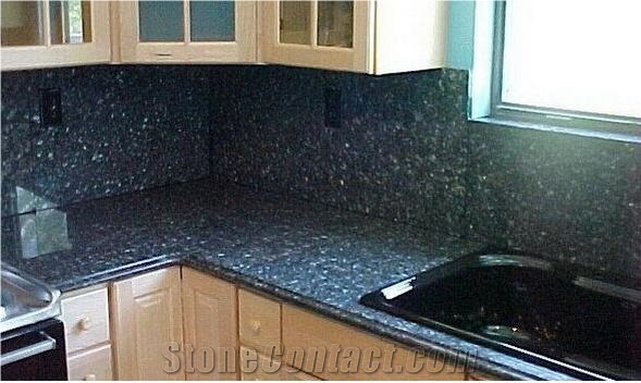 Norway Emerald Pearl Granite Countertop, Kitchen Top Green Color