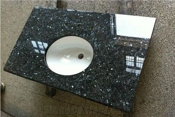 Norway Emerald Pearl Granite Countertop, Kitchen Top Green Color