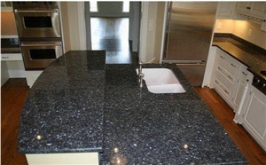 Norway Emerald Pearl Granite Countertop, Kitchen Top Green Color