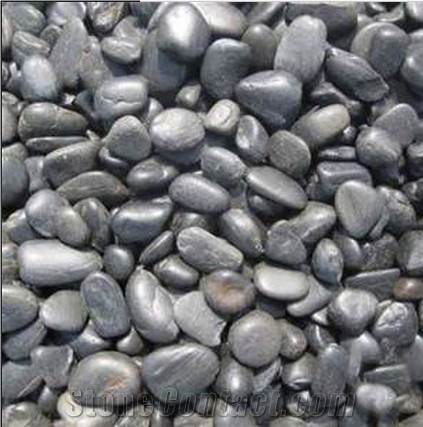 Polished Pebble Stone, Black River Stone, Natural Stone