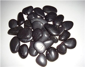 Polished Pebble Stone, Black River Stone, Natural Stone