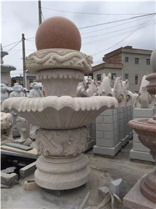 Sculpture Water Feature Fountain,Ball Fountains,Granite Stone Garden Fountains