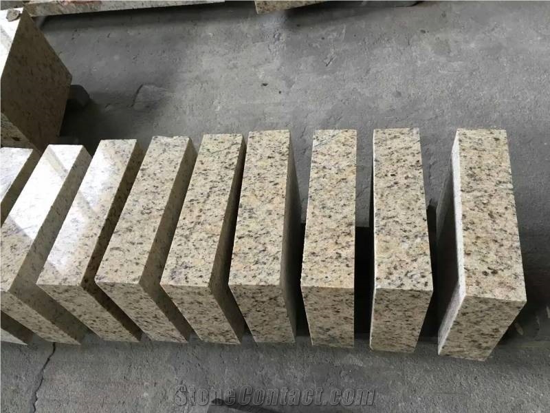 Thomas Gold Granite Cube Stone,Yellow Granite Floor Wall