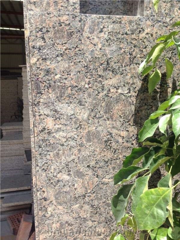 Thomas Gold Granite Cube Stone,Yellow Granite Floor Wall