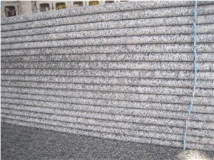 China G383 Granite Stairs & Steps, Pearl Flower Stair Riser, Pink Granite Staircase