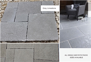 Grey Limestone Tiles & Slabs, Flooring Tiles, Covering Tiles