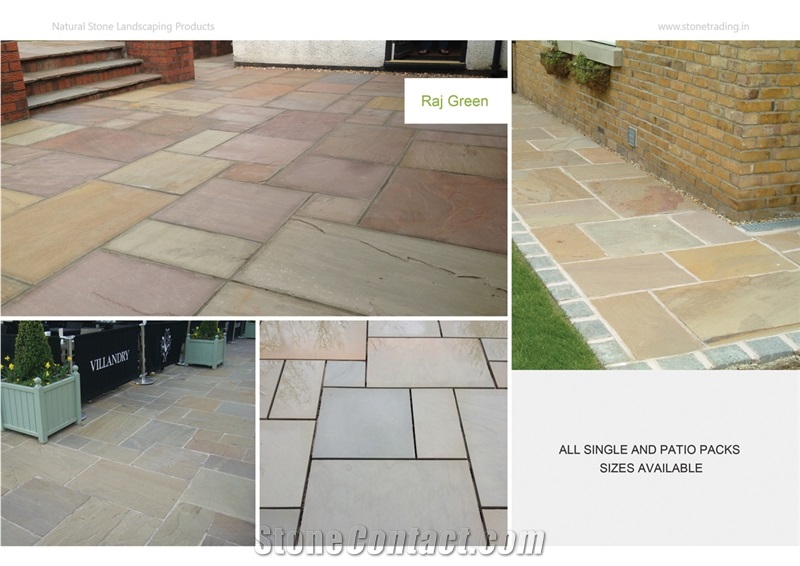 Rajgreen Sandstone Tiles & Slabs, Flooring Tiles, Covering Tiles