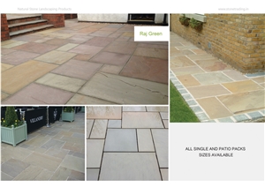 Rajgreen Sandstone Tiles & Slabs, Flooring Tiles, Covering Tiles