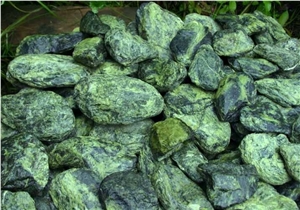 Serpentine, Serpentenit Green Stone Blocks