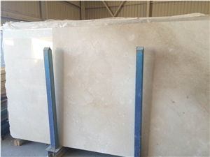 Crema Marfil Slabs Standard, beige polished marble covering tiles, flooring tiles 