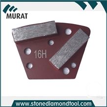 401212mm Trapezoid Diamond Floor Polishing Pads for Diamatic Grinder