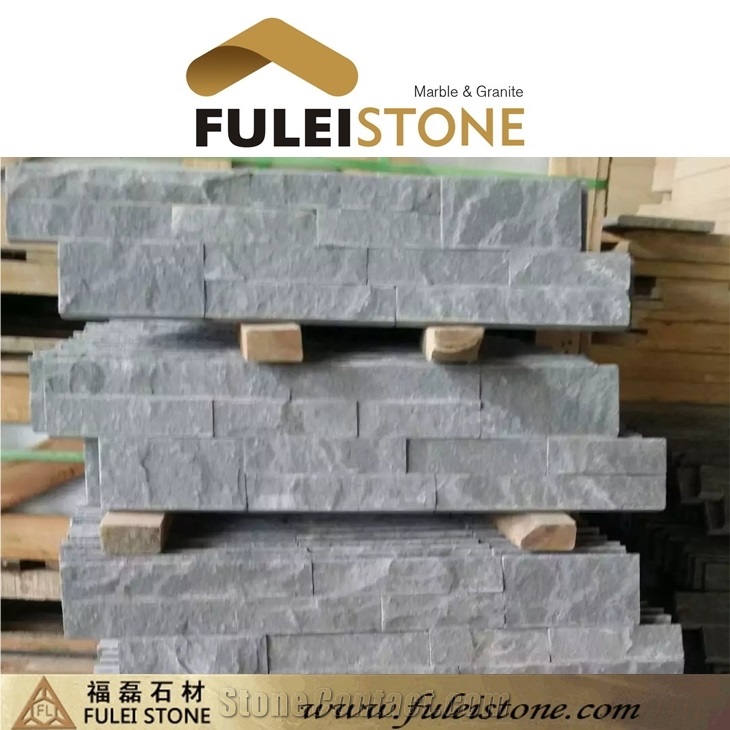 Exterior and Interior Decoration Black Slate Cultured Stone Jiangxi Cladding Wall