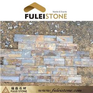 Rustic Cultured Cladding Rusty Slate Wall