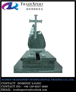Granite European Style Headstone for Cemetery, Carving Single Tombstone & Monument Design Granite European Style Headstone for Cemetery, Carving Single Tombstone & Monument Design