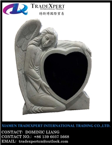 Heart Tombstones, Heart Monuments, Heart Headstone, Angel Monuments