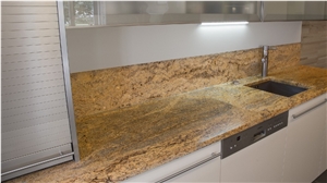 Sivakasi Gold Granite Kitchen Countertops