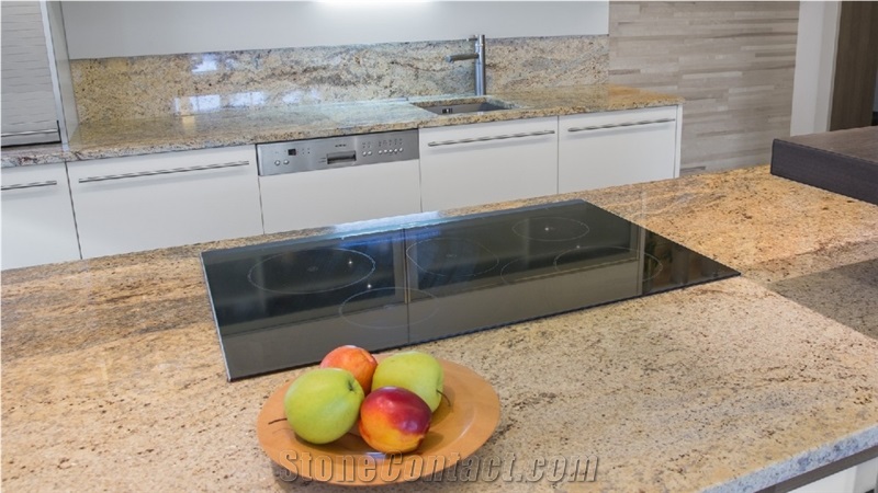 Sivakasi Gold Granite Kitchen Countertops