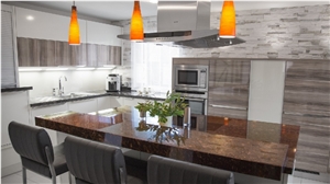 Tan Brown Kitchen Countertop