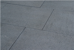 G654 Padang Dark Granite Flamed Terrace Paving Slabs