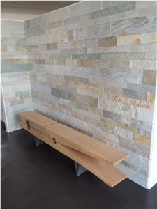 Ice White Quartzite Facing, Split Surface