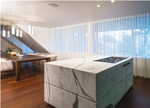 Statuary Extra Marble Kitchen Countertop