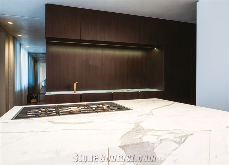 Statuary Extra Marble Kitchen Countertop