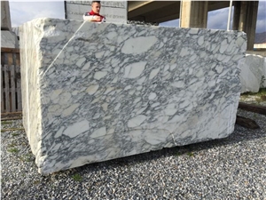 Arabescato Marble Blocks, White Italy Marble Blocks