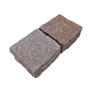 Porfido Valcamonica Split Paving Tiles, Cobble Stones