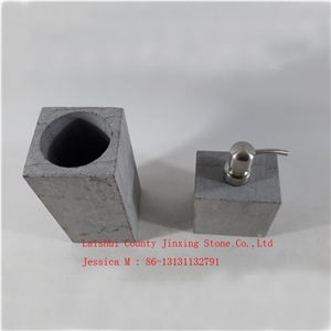 China Grey Marble Toilet Brush Holder Bath Accessories