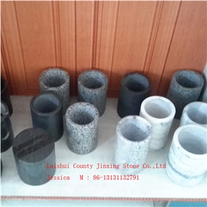 China Grey Marble Toilet Brush Holder Bath Accessories